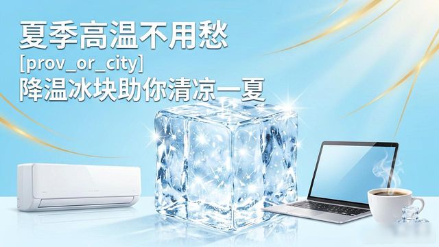 夏季高温不用愁 临潼降温冰块助你清凉一夏